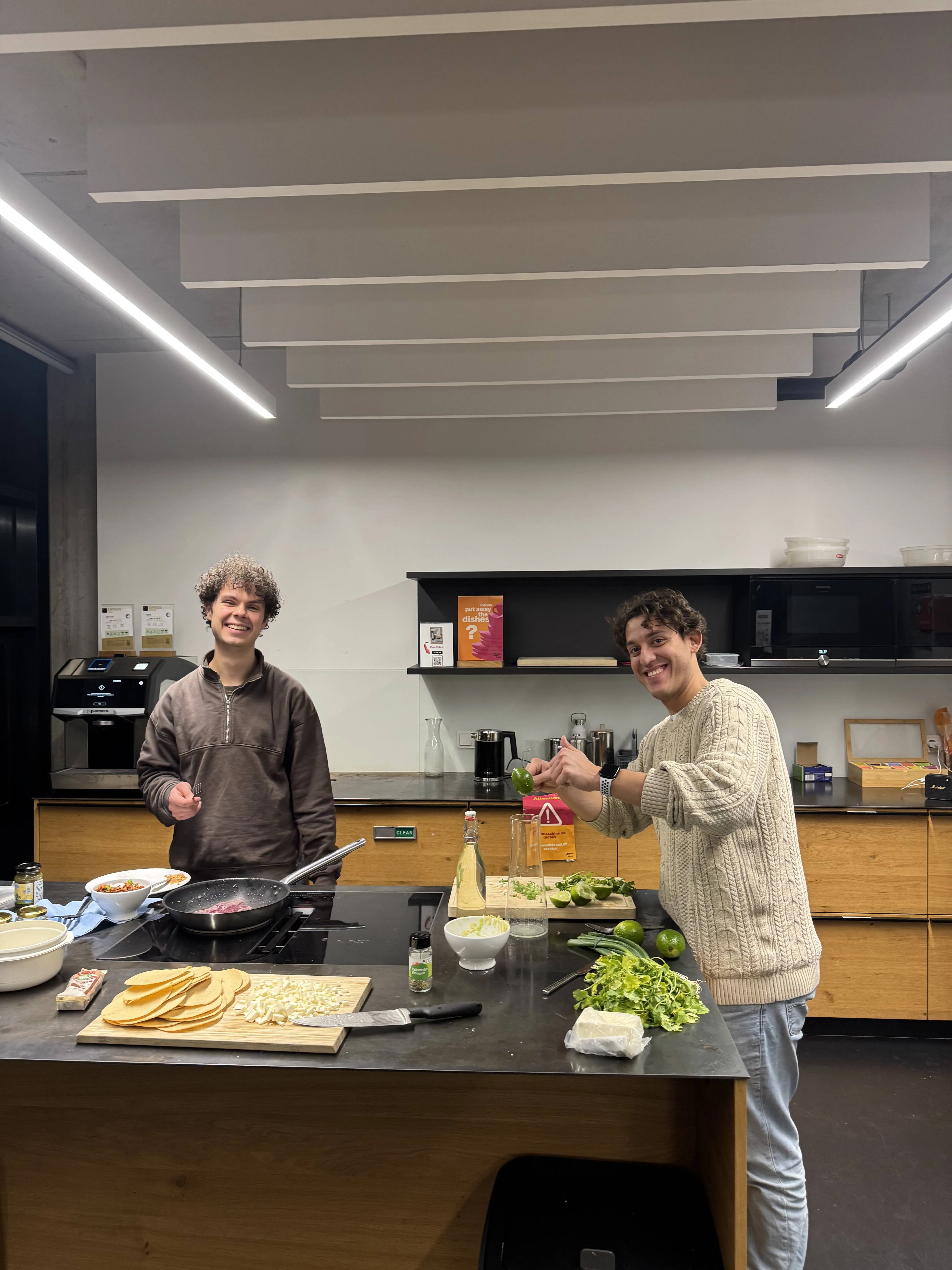 Founders cooking together